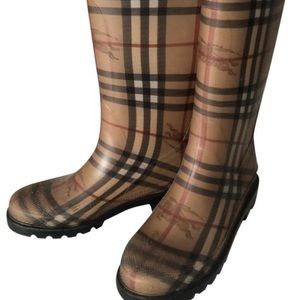 Burberry rain boots